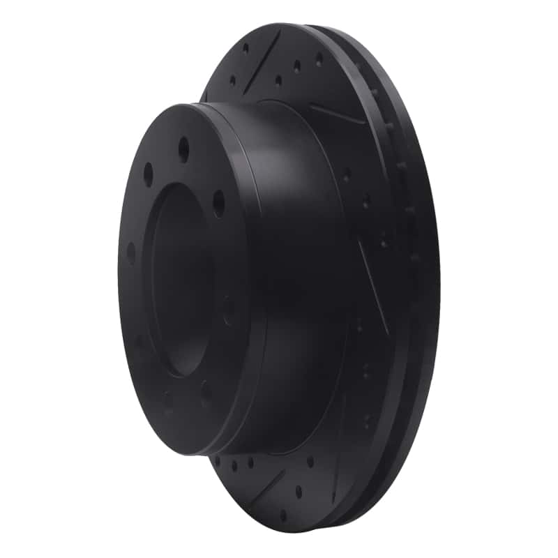 R1 Concepts — R1 99-20 Chevrolet Silverado 2500 Rear Left Drilled & Slotted Black Brake Rotor
R1 Brake Rotor Drill - view 2