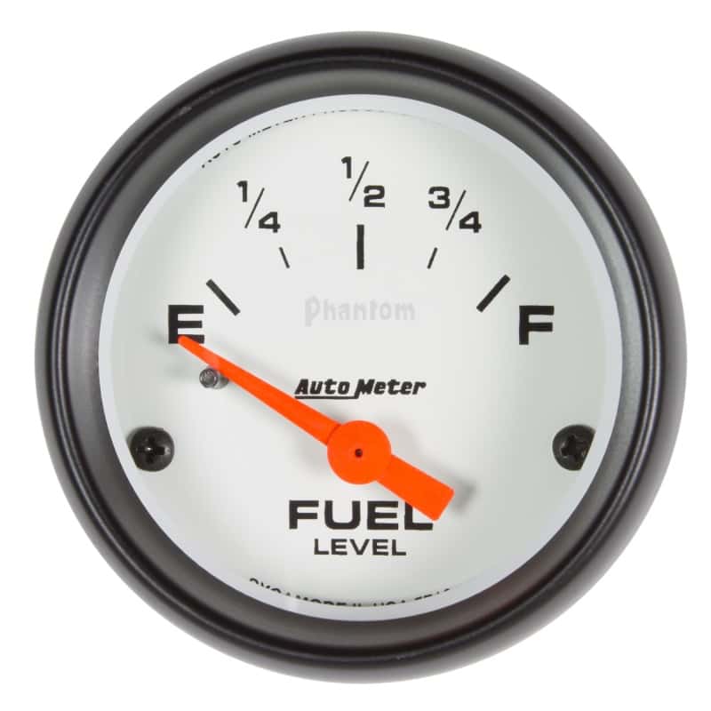 AutoMeter — Autometer Phantom Gauge Fuel Level 2 1/16in 73e To 10f(Aftermarket Linear) Elec Phantom
2-1/16" FUEL LEVEL, - view 1
