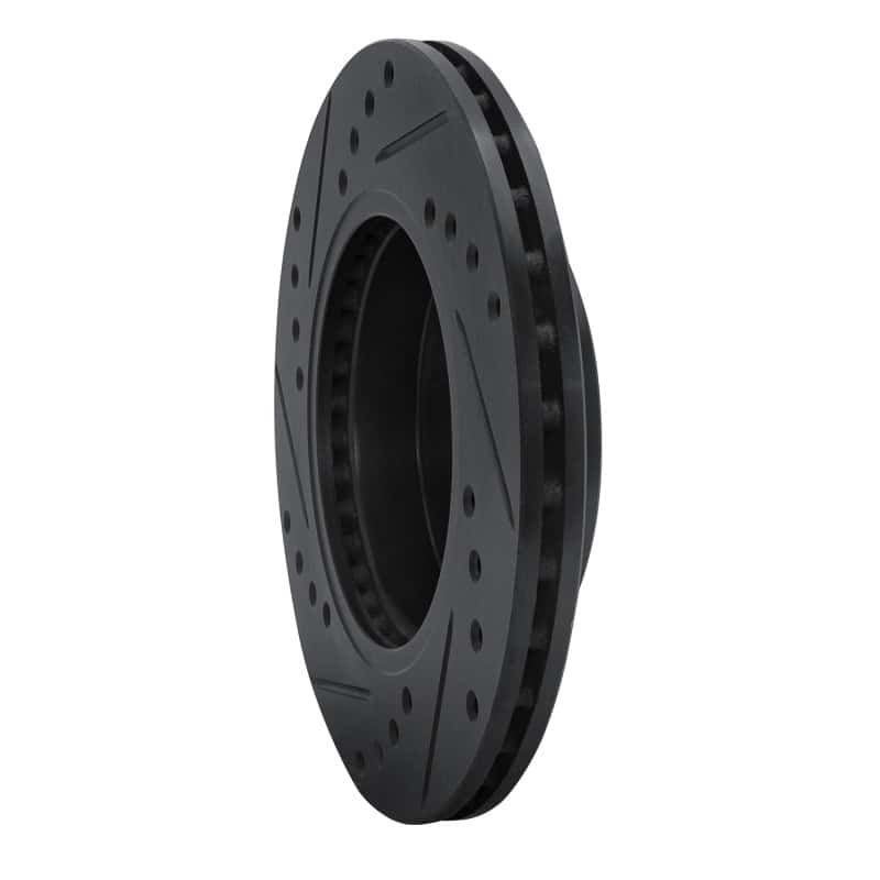 R1 Concepts — R1 86-17 Nissan Pulsar NX Front Right Drilled & Slotted Black Brake Rotor
R1 Brake Rotor Drill - view 4