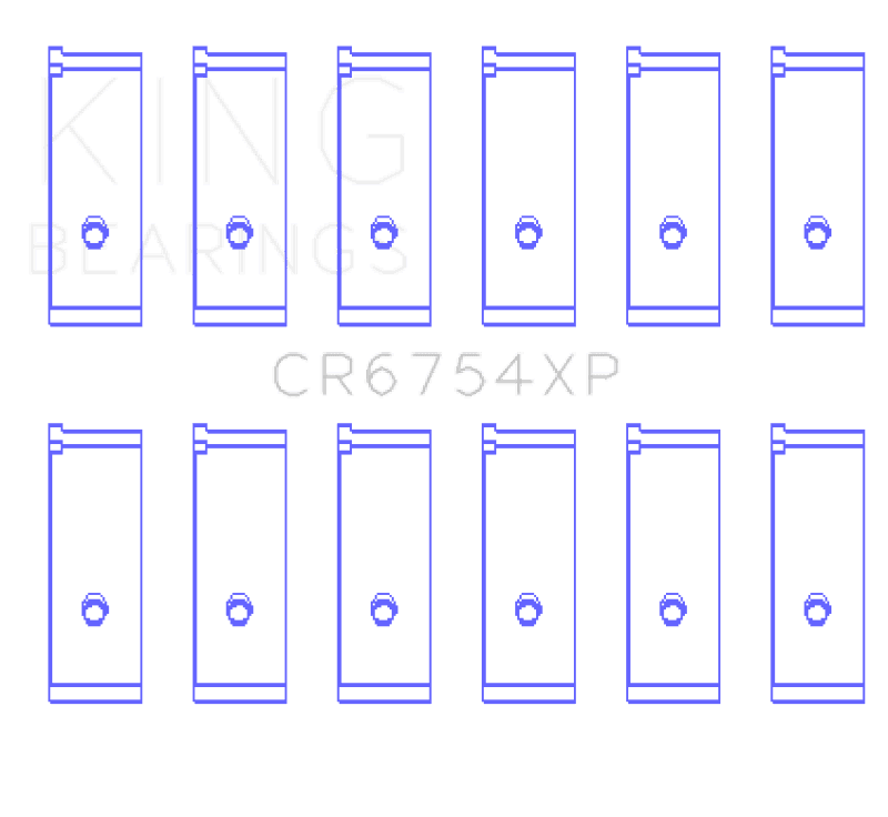 King Engine Bearings — King Engine Bearings Toyota/Lexus 2JZGE/2JZGTE 3.0L (Size 0.25mm) Performance Rod Bearing Set
Engine Bearing - view 3