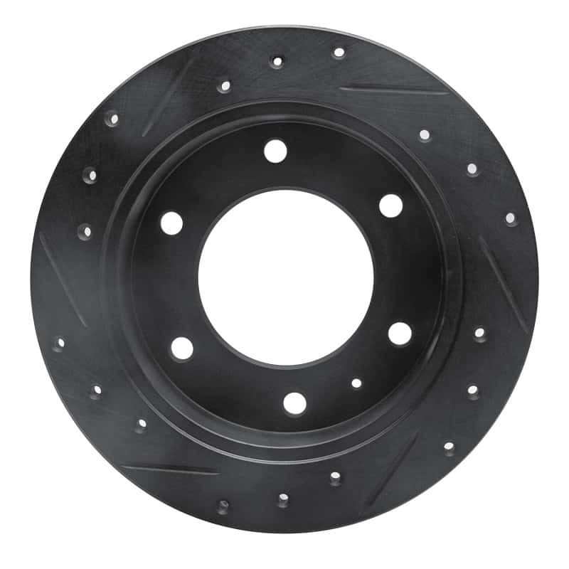 R1 Concepts — R1 88-95 Isuzu AMIGO Rear Right Drilled & Slotted Black Brake Rotor
R1 Brake Rotor Drill - view 5