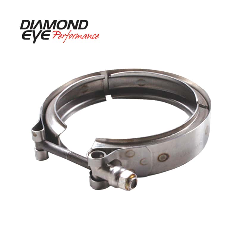 Diamond Eye Performance — Diamond Eye CLAMP V 4in FITS HX40 PIPE
V-BAND CLAMP; HX40 V - view 1