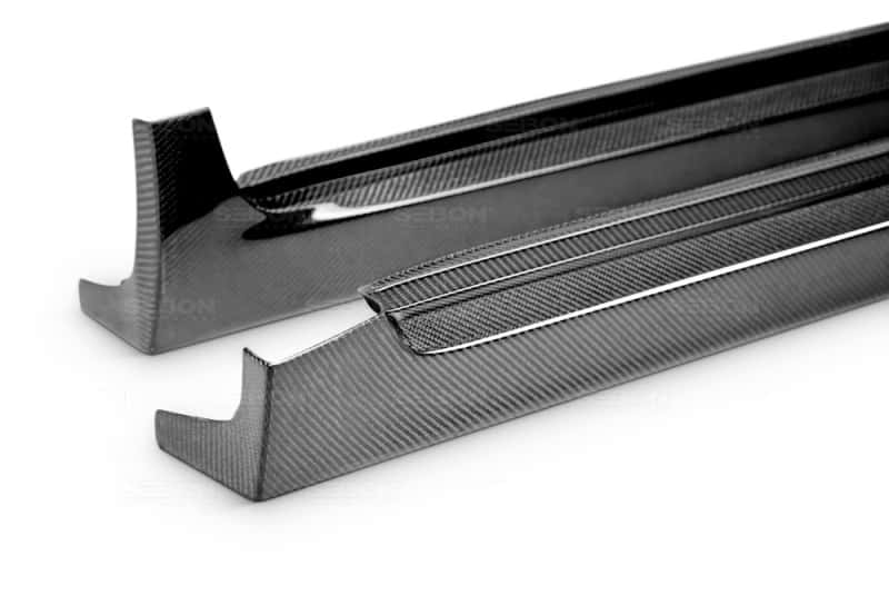 Seibon — Seibon 08-10 Subaru STi Carbon Fiber Side Skirts - view 11
