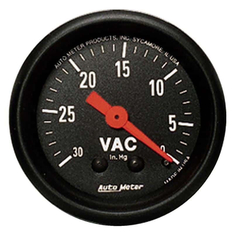 AutoMeter — AutoMeter Gauge Vacuum 2-1/16in. 30Inhg Mechanical Z-Series
GA 2" VAC 30INHG M Z - view 1