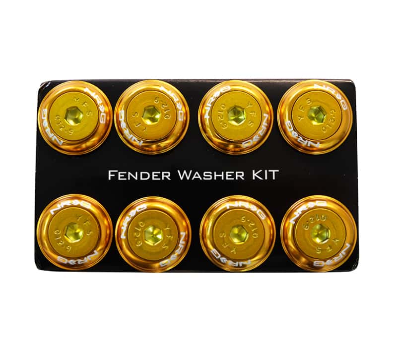 NRG — NRG Fender Washer Kit w/Color Matched M8 Bolt Rivets For Plastic (Rose Gold) - Set of 8 - view 3