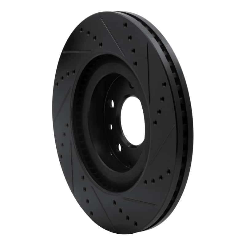 R1 Concepts — R1 07-15 Mazda CX-9 Front Left Drilled & Slotted Black Brake Rotor
R1 Brake Rotor Drill - view 4
