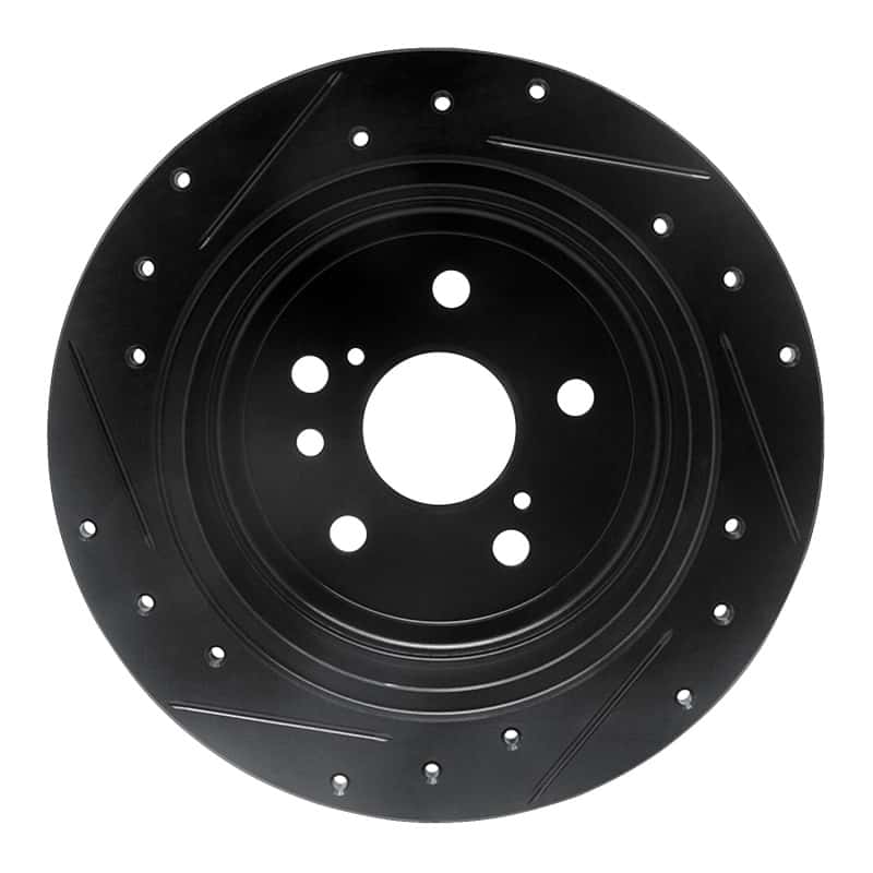 R1 Concepts — R1 04-10 Toyota SIENNA Rear Right Drilled & Slotted Black Brake Rotor
R1 Brake Rotor Drill - view 5
