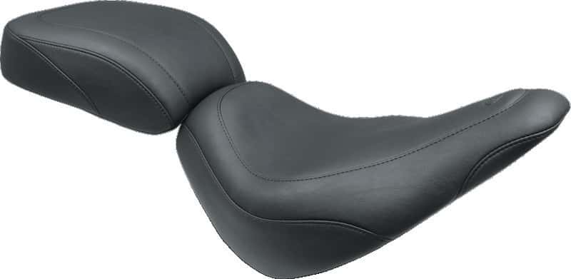 Mustang Motorcycle — Mustang 18-21 Harley Softail Slim Wide Tripper Passenger Seat - Black - view 2