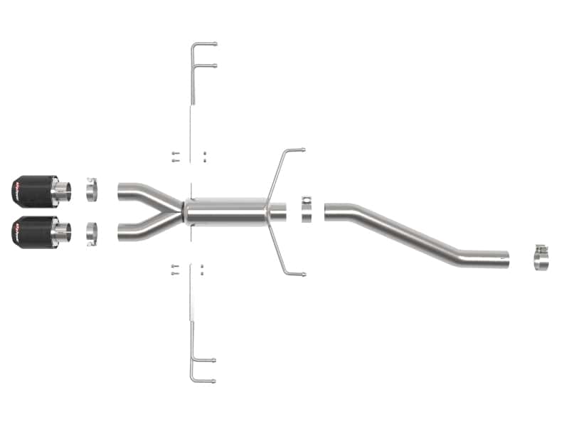 aFe — aFe Takeda 2.5in 304SS Axle-Back Exhaust System 17-19 Honda Civic Type R L4-2.0L (t)
Axle-Back Exhaust - view 2