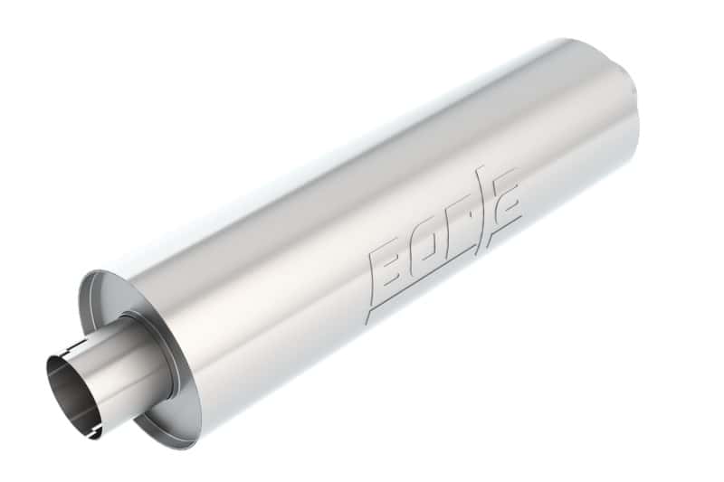 Borla — Borla Heavy Duty (Truck) Muffler - 3in Center-Center 24in x 6.75in Round (Notched)
Truck Muffler
Muffler - view 3