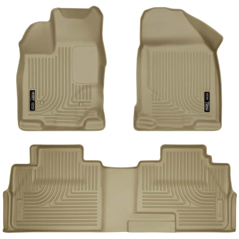 Husky Liners — Husky Liners 07-13 Ford Edge / 07-13 Lincoln MKX Weatherbeater Tan Front & 2nd Seat Floor Liners
Floor Liners - view 1