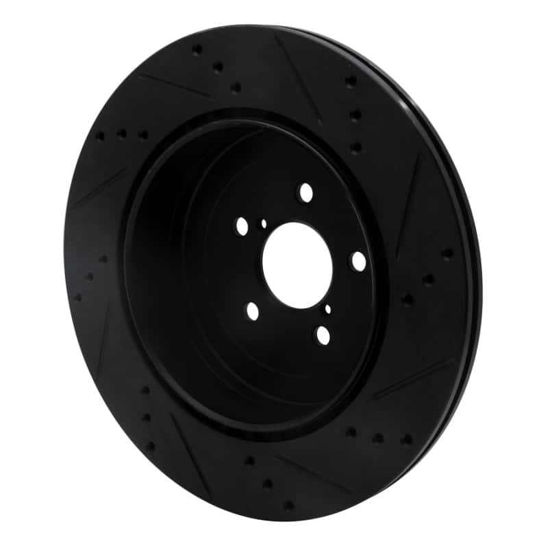R1 Concepts — R1 17-25 Subaru BRZ Rear Left Drilled & Slotted Black Brake Rotor
R1 Brake Rotor Drill - view 4