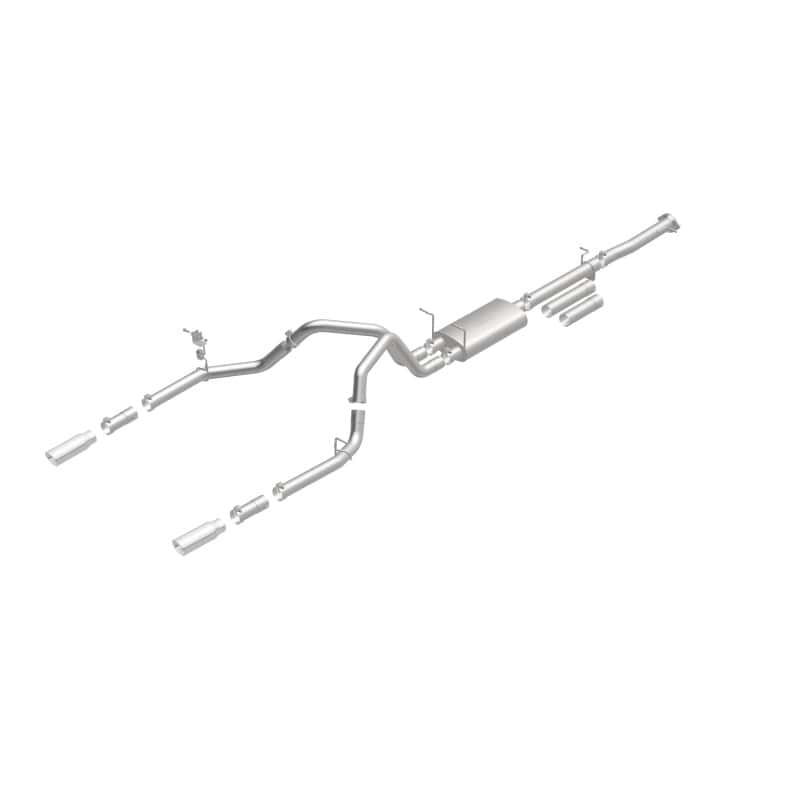 Magnaflow — MagnaFlow Stainless Cat-Back Exhaust 2015 Chevy Silverado 2500HD 6.0L Dual Split Rear Exit 4in
Cat-Back - view 3