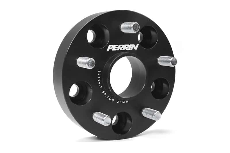 Perrin Performance — PERRIN Subaru 30mm Wheel Spacers 5x114.3 BP w/56mm Hub - Black - view 2