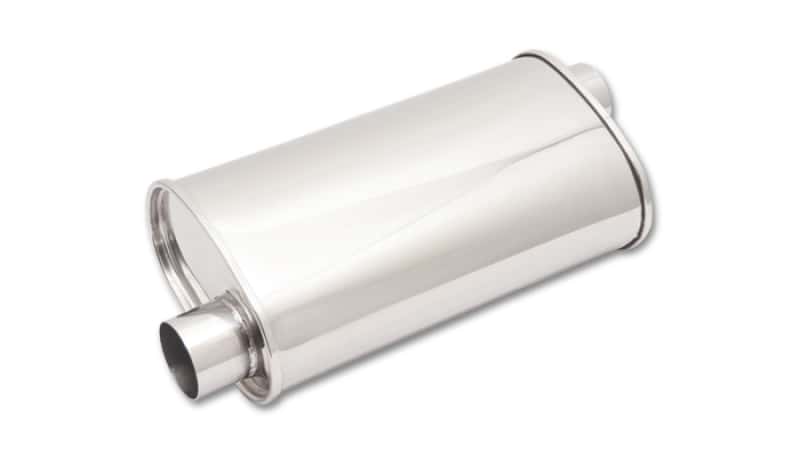 Vibrant — Vibrant StreetPower Oval Muff 5in x 9in x 15in long body 3in inlet I.D. x 3in outlet Offset-Offset
3"OvalMufflerOff-Off
3"SSMufflerOff-Off
Muffler - view 2