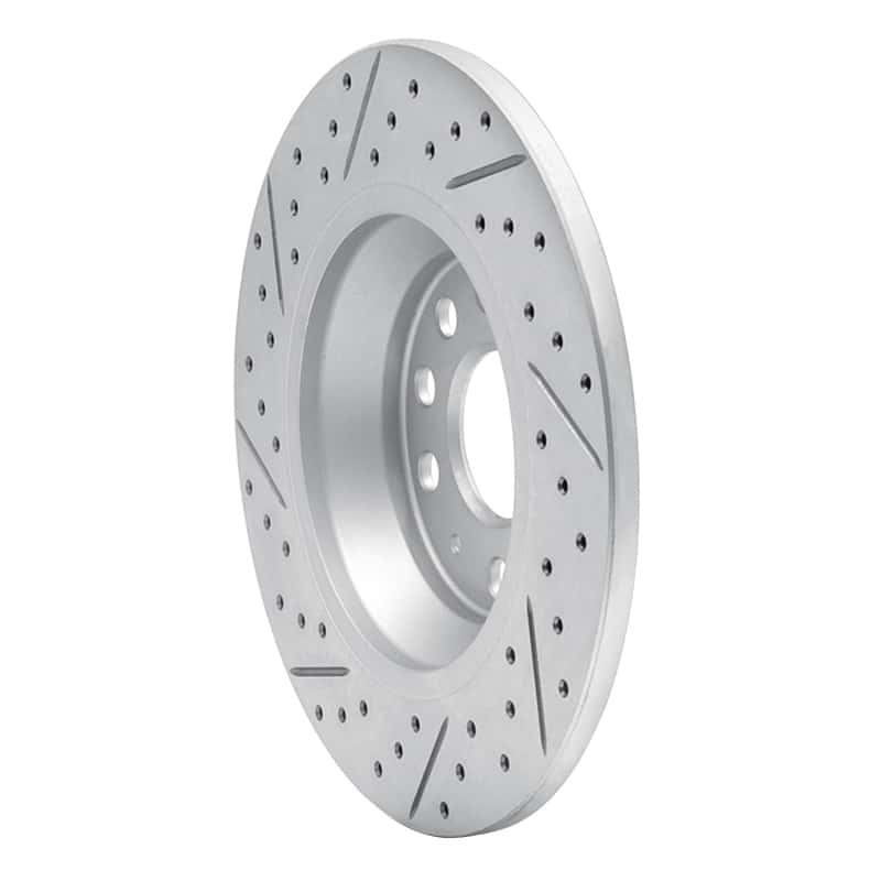 R1 Concepts — R1 16-25 Audi Q3 Rear Right Drilled & Slotted Geo-Carbon Rotor - view 4
