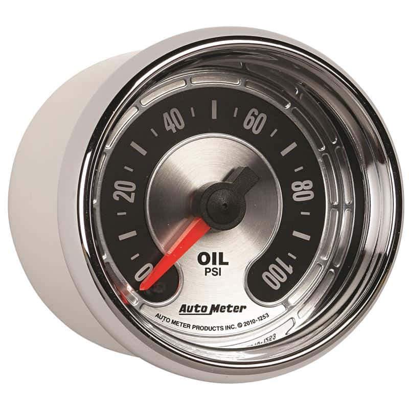 AutoMeter — Autometer American Muscle 52mm Full Sweep Electric 0-100 PSI Oil Pressure Gauge
GA 2" OILP STEPPR AM - view 5