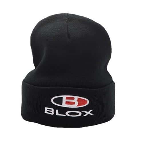 BLOX Racing — BLOX Racing Classic Beanie - Black w/ Stacked Logo - view 1