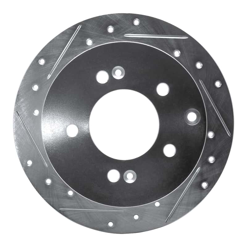R1 Concepts — R1 10-13 Kia Forte5 Rear Left Drilled & Slotted Silver Brake Rotor
R1 Brake Rotor Drill - view 1