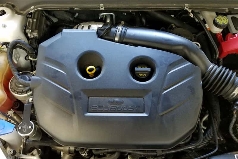 J&L — J&L 13-19 Ford Fusion 2.0L EcoBoost Passenger Side Oil Separator 3.0 - Clear Anodized
Oil Separator - view 2
