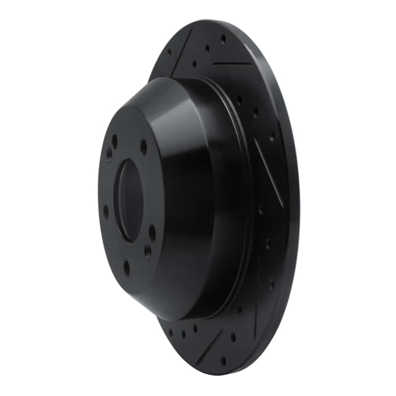 R1 Concepts — R1 10-21 Hyundai Santa Fe Rear Left Drilled & Slotted Black Brake Rotor
R1 Brake Rotor Drill - view 2