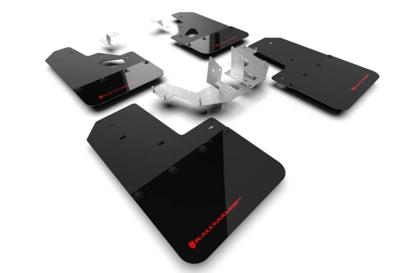 Rally Armor — Rally Armor 21-25 Ford Bronco (Plstc Bmpr + RR - NO Rptr/Sprt) Blk Mud Flap w/Red Logo
Mud Flap - view 1