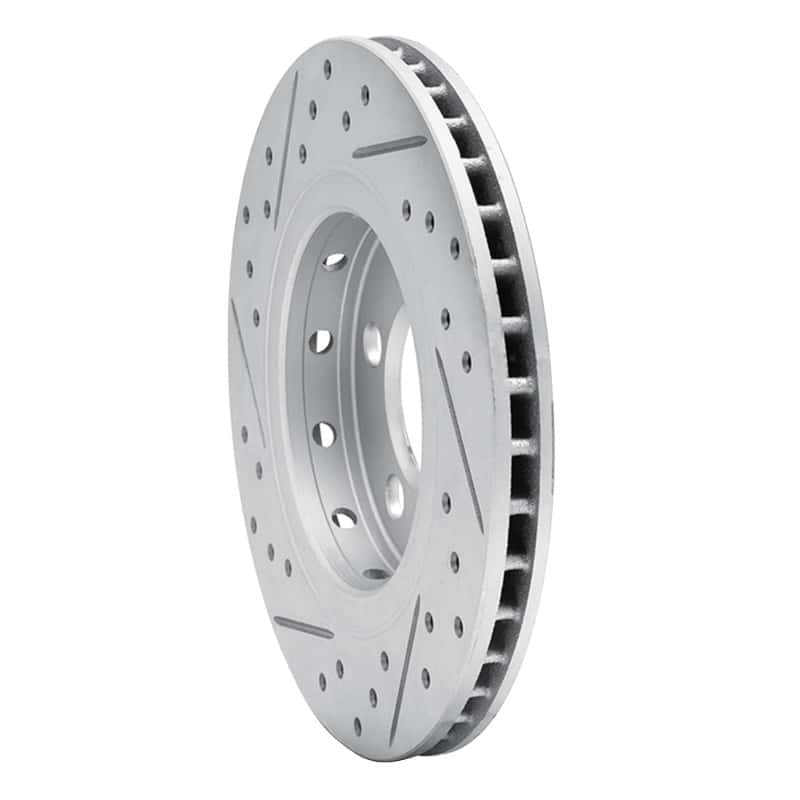 R1 Concepts — R1 00-06 Audi Tt Quattro Rear Right Drilled & Slotted Geo-Carbon Rotor - view 4