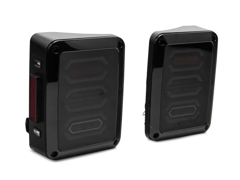 Raxiom — Raxiom 07-18 Jeep Wrangler JK LED Tail Lights- Black Housing (Smoked Lens)
Lights - view 15