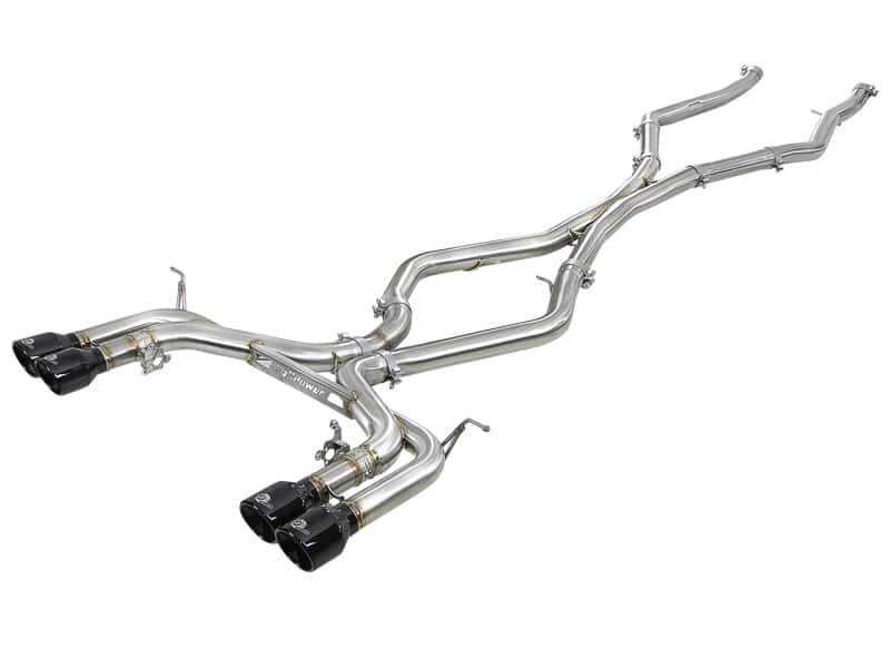 aFe — aFe MACH Force-Xp 3.5in. 304 SS C/B Exhaust w/o Muffler 15-18 BMW X5 M V8-4.4L (tt) - Black Tip
Cat-Back Exhaust - view 1