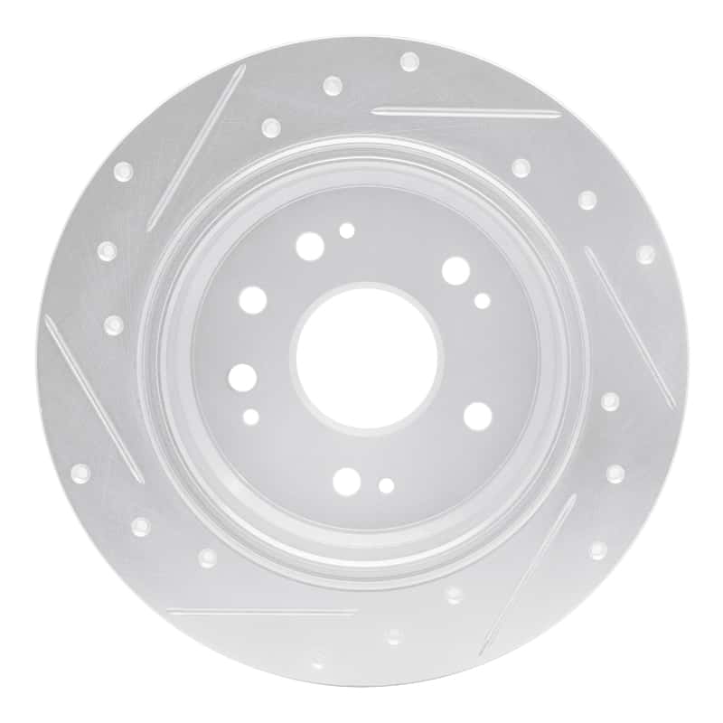 R1 Concepts — R1 02-04 Honda CR-V Rear Right Drilled & Slotted Silver Brake Rotor
R1 Brake Rotor Drill - view 5