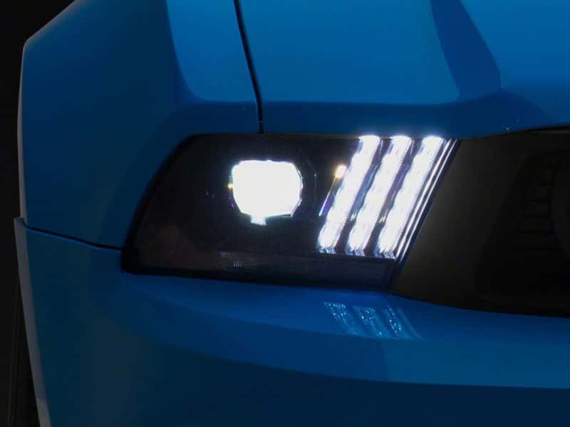 Raxiom — Raxiom 10-12 Ford Mustang LED Projector Headlights SEQL Turn Signals- Blk Housing (Clear Lens)
Headlights - view 7