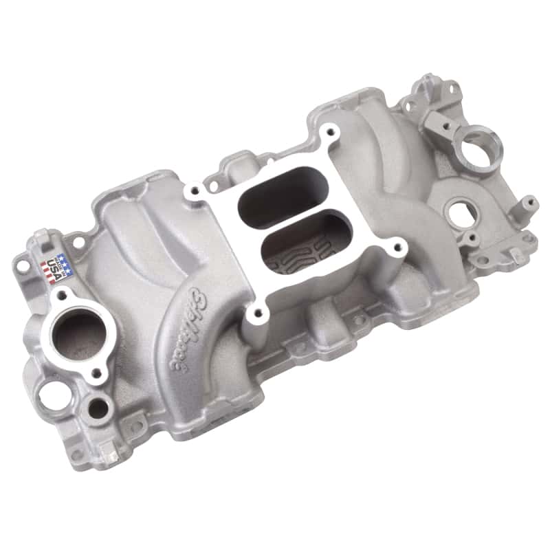 Edelbrock — Edelbrock Intake Manifold Single Quad Perf RPM Chevrolet 348/409 Inwin Big Block Small Port
MANIFOLD - view 5