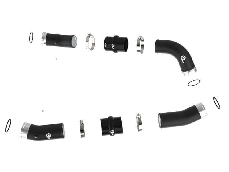 aFe — aFe 2024+ Toyota Tacoma BladeRunner 2.5in & 3in Aluminum Hot & Cold Charge Pipe Kit - Black
Charge Pipe Kit - view 2