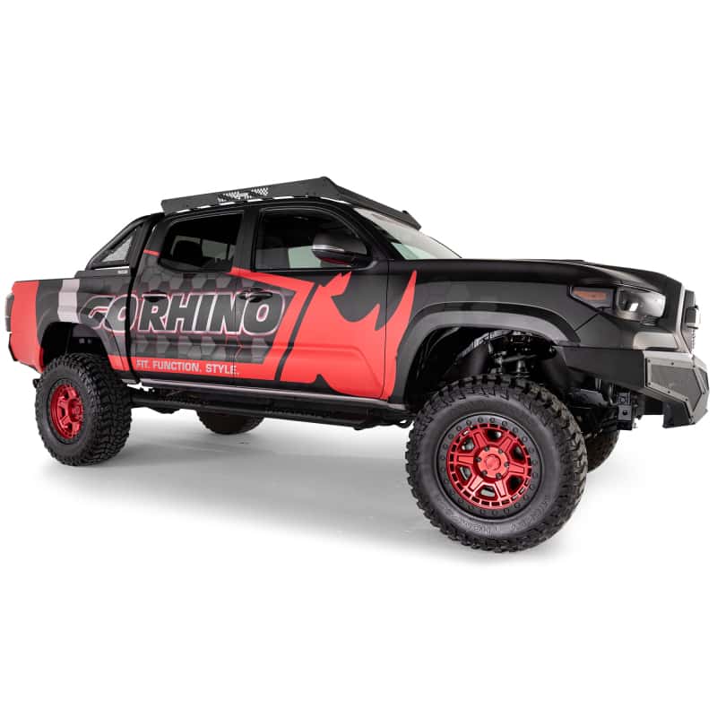 Go Rhino — Go Rhino 16-23 Toyota Tacoma DC Ceros Low Profile Roof Rack - Tex. Blk
Ceros Roof Rack - view 3