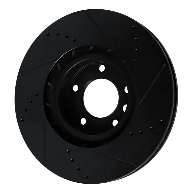 R1 Concepts — R1 11-18 Porsche Cayenne Right Front Drilled & Slotted Black Brake Rotor
R1 Brake Rotor Drill - view 4