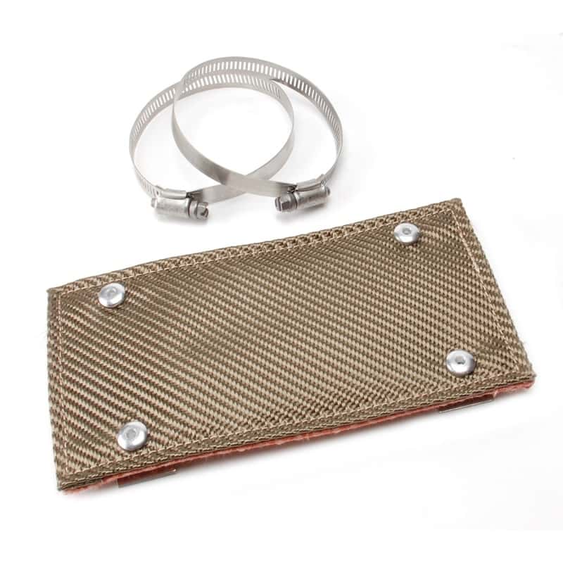 DEI — DEI Pipe Shield w/Stainless Steel Clamps - 4in x 8in - Titanium
Exhaust Heat Shield - view 1