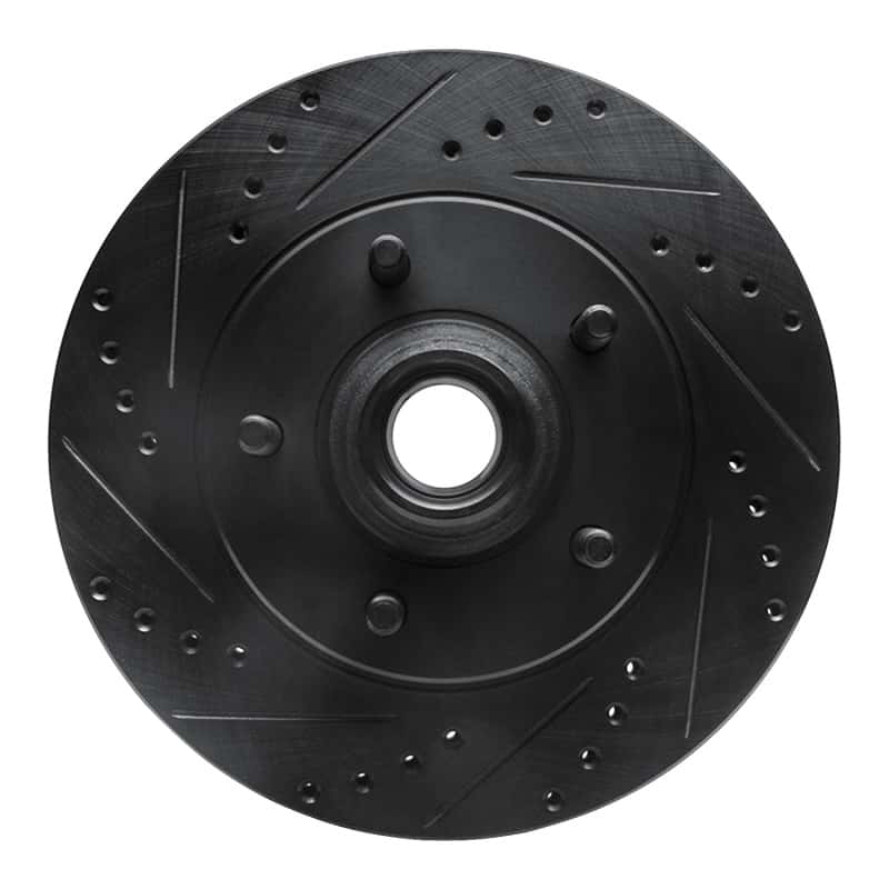 R1 Concepts — R1 00-04 Ford F-150 RWD Front Left Drilled & Slotted Black Brake Rotor
R1 Brake Rotor Drill - view 1