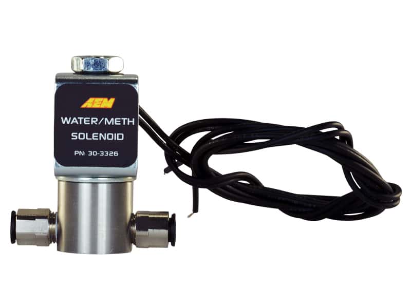 AEM — AEM Water/Methanol Injection System - High-Flow Low-Current WMI Solenoid - 200PSI 1/8in-27NPT In/Out
Water/Methanol
H20 Valve Kit - view 3
