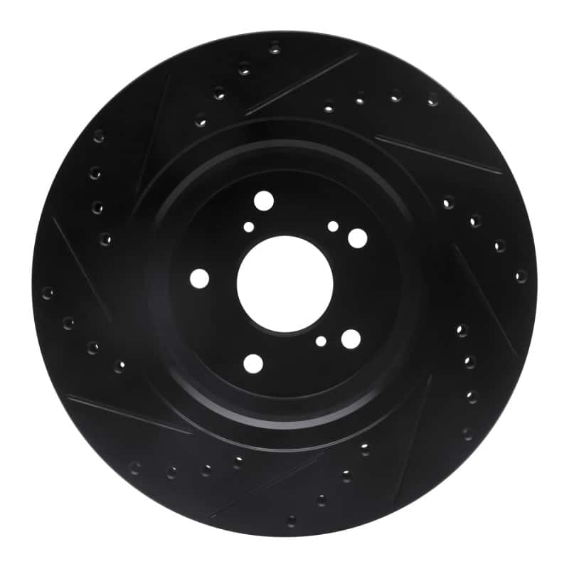 R1 Concepts — R1 14-20 Acura MDX Front Right Drilled & Slotted Black Brake Rotor
R1 Brake Rotor Drill - view 5
