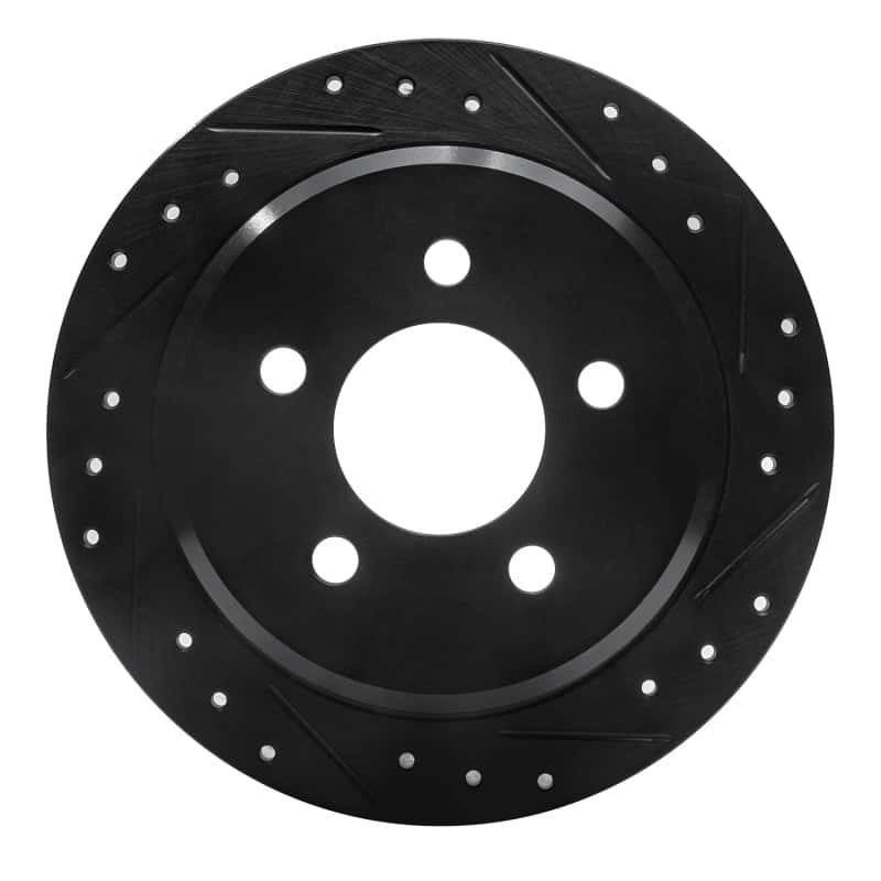 R1 Concepts — R1 93-98 Jeep Grand Cherokee Rear Right Drilled & Slotted Black Brake Rotor
R1 Brake Rotor Drill - view 1