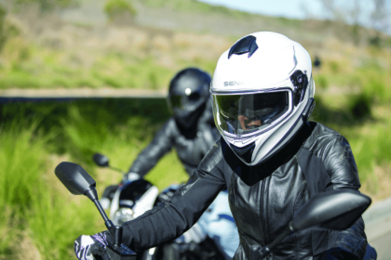Sena Technologies — Sena Technologies Outforce Full Face Bluetooth Helmet Glossy White - Large - view 5