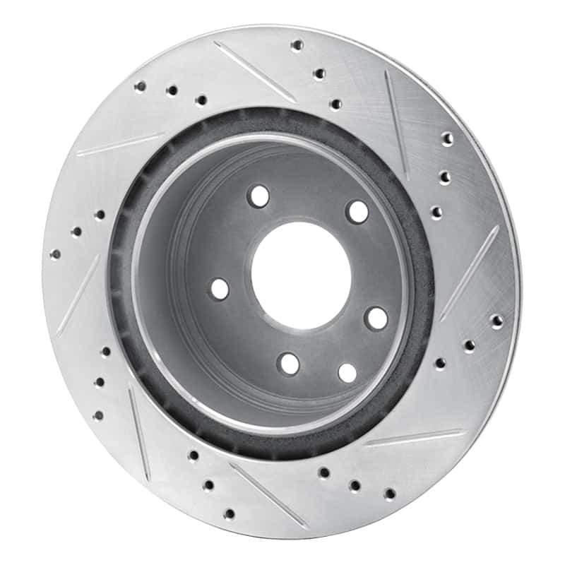 R1 Concepts — R1 09-20 Nissan 370Z Rear Left Drilled & Slotted Silver Brake Rotor
R1 Brake Rotor Drill - view 4