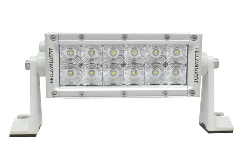 Hella — Hella Value Fit 8in Light - 36W Dual Row White Housing Flood Beam - LED - view 7