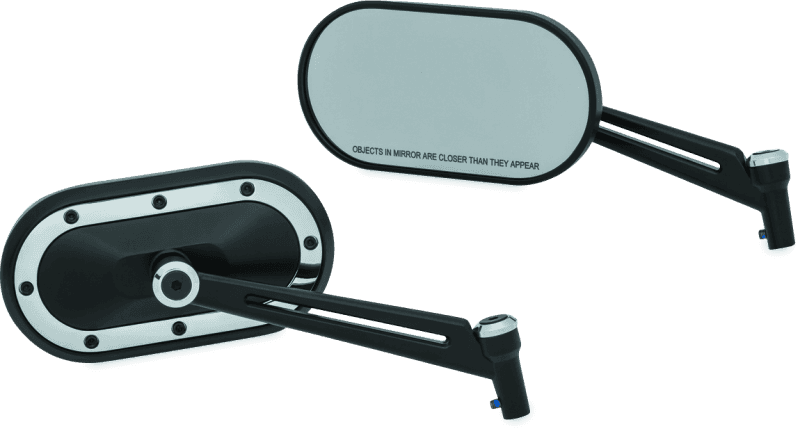 Kuryakyn — Kuryakyn Heavy Industry Mirrors Satin Black & Chrome - view 1