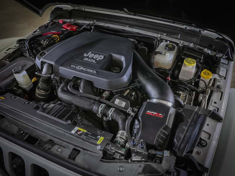 aFe — aFe Rapid Induction Cold Air Intake System w/Pro DRY-S Filter 20-21 Jeep Wrangler V6 3.0L
Cold Air Intake - view 8
