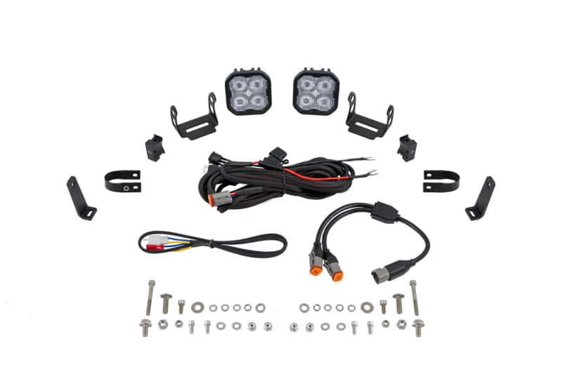 Diode Dynamics — Diode Dynamics SS3 LED Bumper 1 1/4 In Roll Bar Kit Pro - White SAE Fog (Pair) - view 1