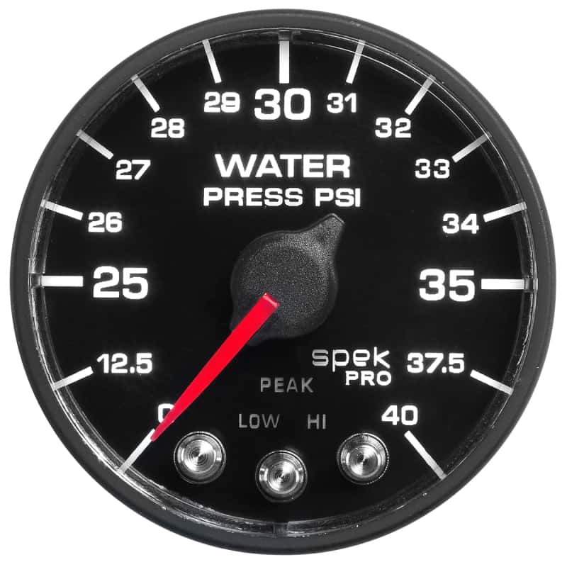 AutoMeter — Autometer Spek-Pro - Nascar 2-1/16in Water Press 0- 40 psi Bfb
GA 2" WP 40 BFB SPEK - view 10