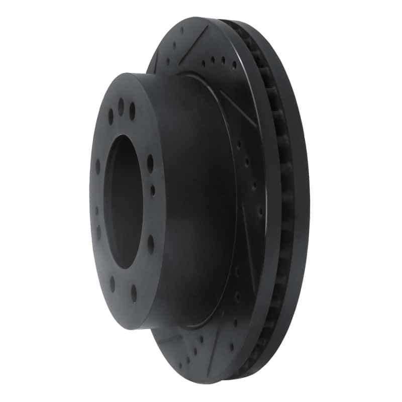 R1 Concepts — R1 11-25 Chevrolet Suburban 3500 HD Front Left Drilled & Slotted Black Brake Rotor
R1 Brake Rotor Drill - view 2