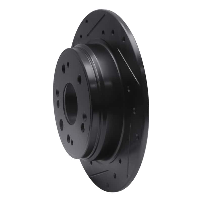 R1 Concepts — R1 02-04 Honda CR-V Rear Left Drilled & Slotted Black Brake Rotor
R1 Brake Rotor Drill - view 2