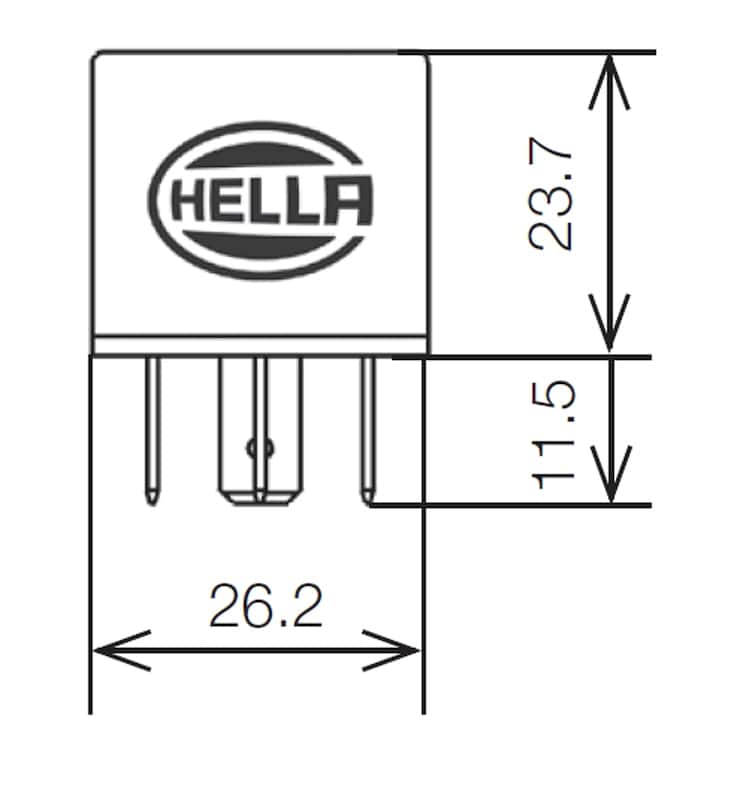 Hella — Hella Relay 12V 20/40A Spdt Res - view 5